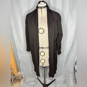 a new day Black Long Cardigan